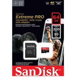 Карта памяти microSD SanDisk Extreme Pro 64GB